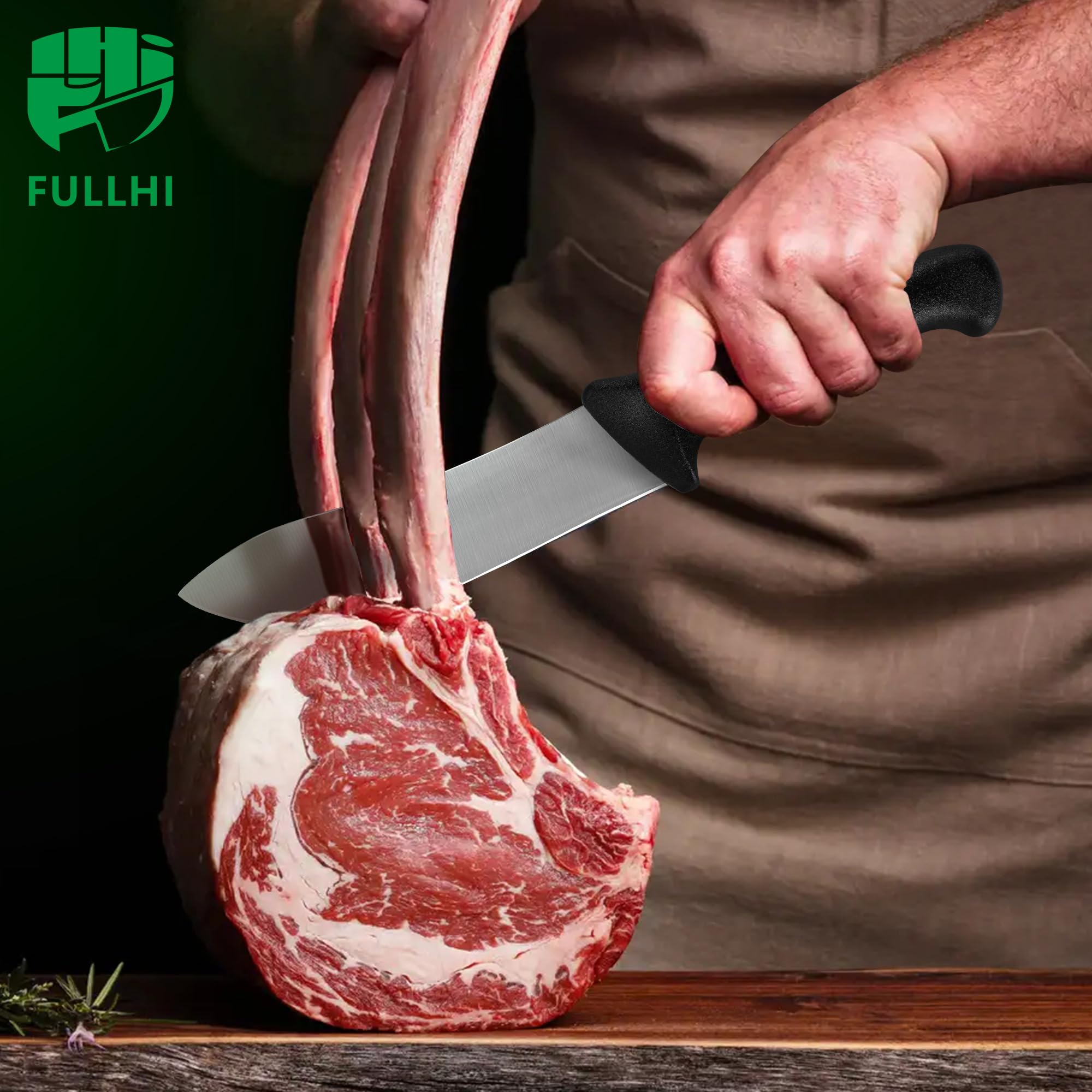 Fullhi cuchillo chef 6 pulgadas, filo estable para preparaciones.