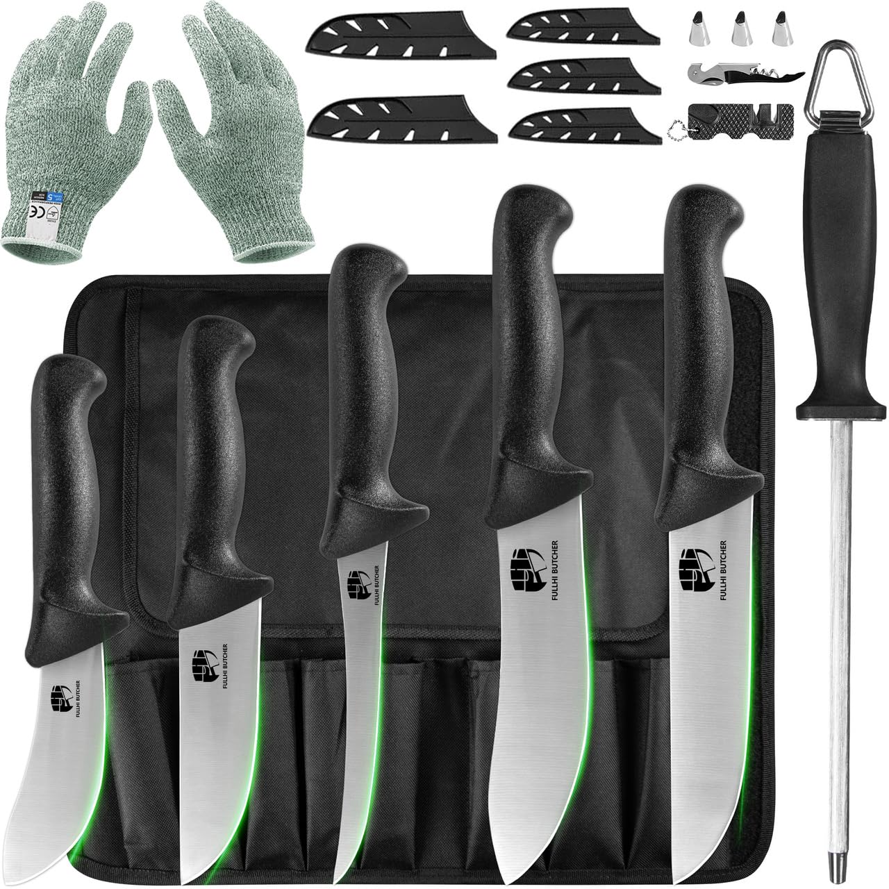 Fullhi estuche portátil para cuchillos, almacenamiento ordenado.