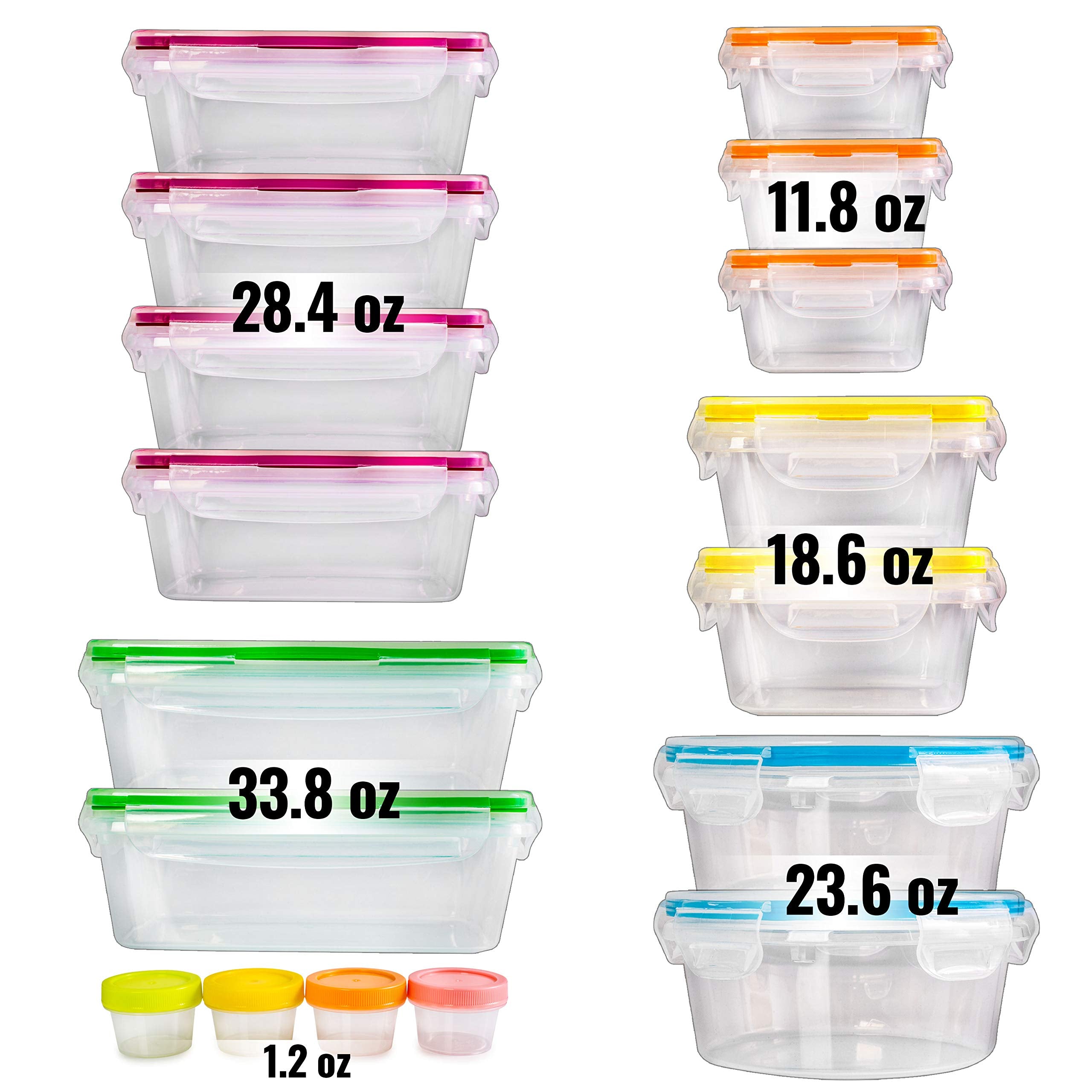 Fullstar: contenedores rectangulares de 1 litro para comidas diarias
