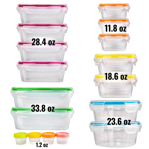 Fullstar: contenedores rectangulares de 1 litro para comidas diarias