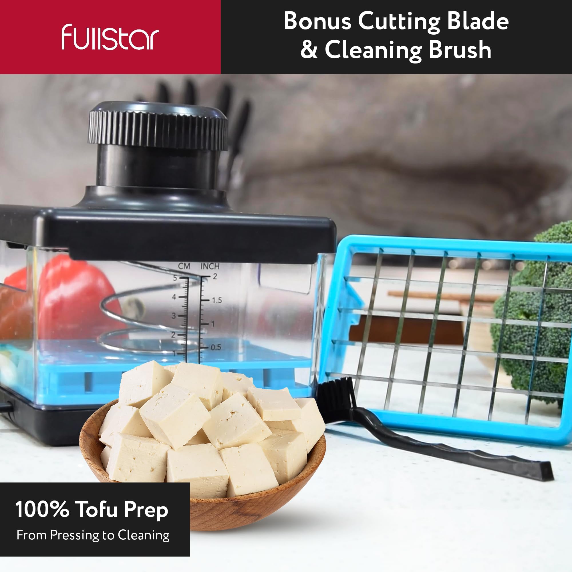 Fullstar diseño apto lavavajillas y BPA-free para limpieza fácil.