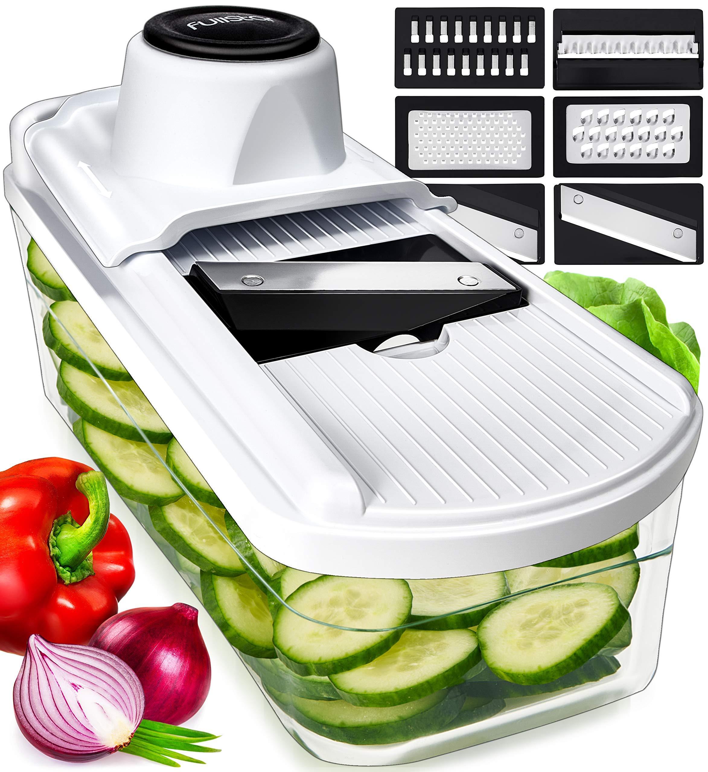 Fullstar mandolina 7 en 1 para cortar verduras y frutas con precisión