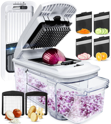 Fullstar mandolina corte 4-en-1 para rebanar vegetales con precisión