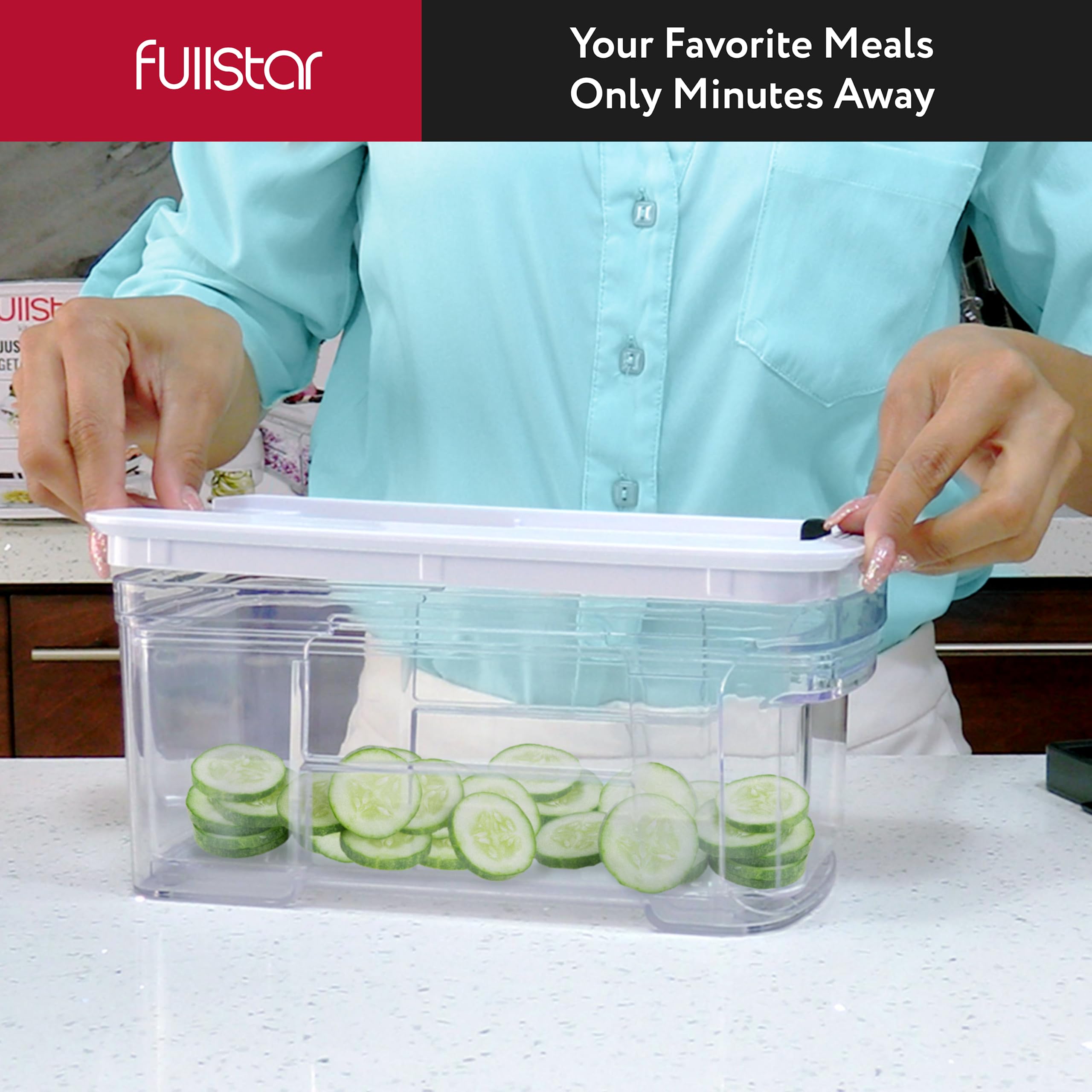 Fullstar diseño ergonómico para uso cómodo y seguro