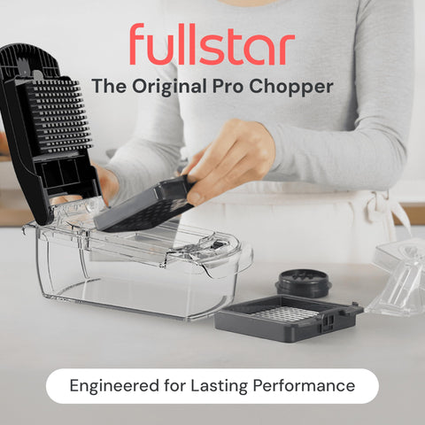 Fullstar Original Pro Chopper cuchillas de acero 420 para cortes uniformes.