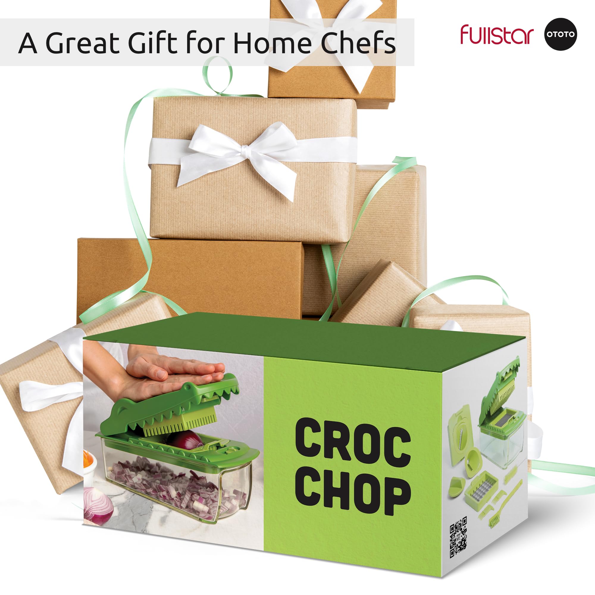 Fullstar OTOTO Croc Chop, cepillo de limpieza incluido para facilitar el cuidado.