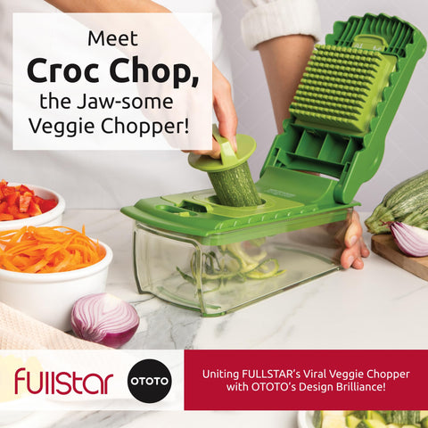 Fullstar OTOTO Croc Chop, cortador de cebollas cómodo para uso diario.