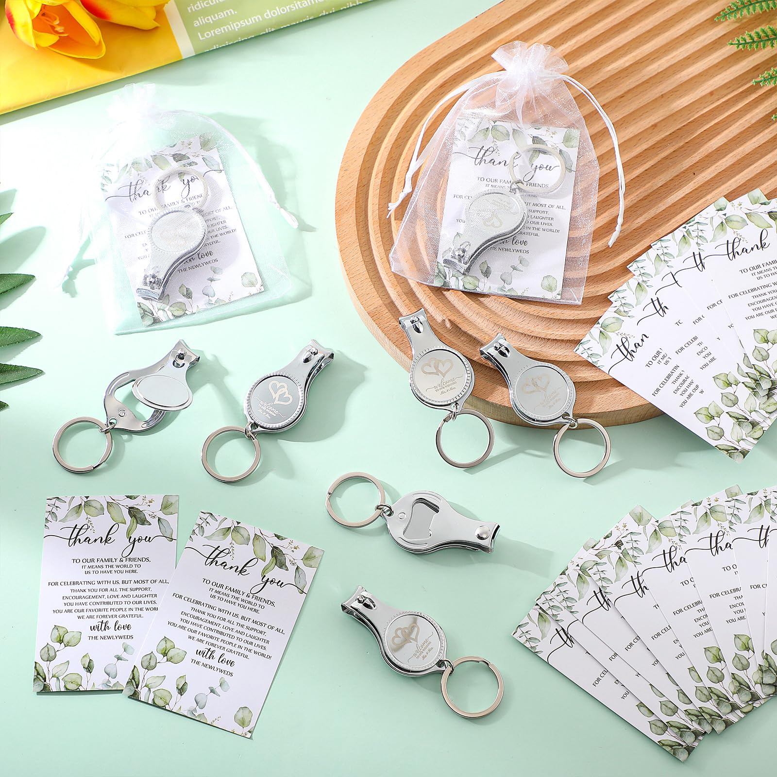 Diseño delicado y romántico en artículos Fulmoon para regalos de boda.