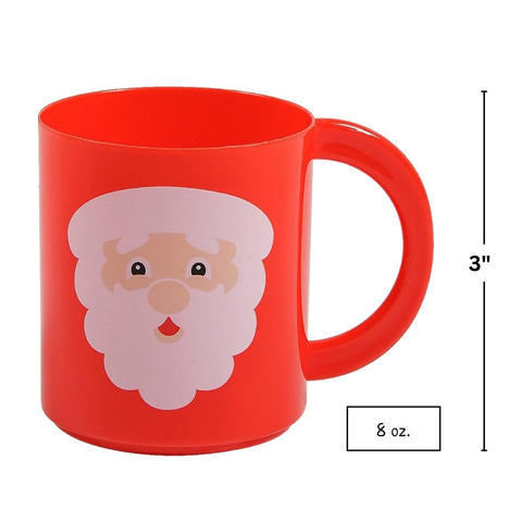 Fun Express tazas navideñas Santa para regalos y decoración del hogar.