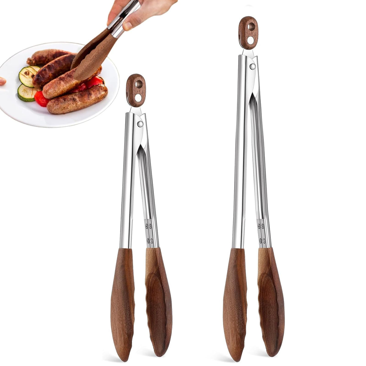 Pinzas FunApricity con puntas de madera nogal para evitar rayaduras