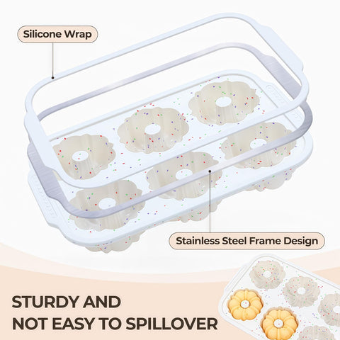 FUNBAKY cavidades de 2,9 pulgadas para porciones compactas.