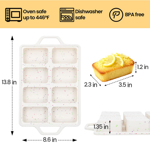 FUNBAKY Silicona grado alimentario, segura para horno y lavavajillas.