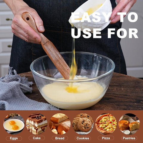 FunCee Spurtle mango largo: mango extendido para alcanzar el fondo del frasco.