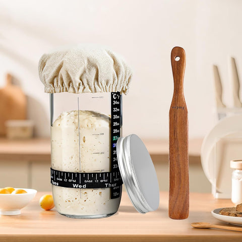 FunCee Spurtle para masa: ideal para amasar y mezclar masa sin rayar.