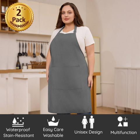 Cobertura amplia con FunChaos para proteger ropa durante cocina y parrilla.