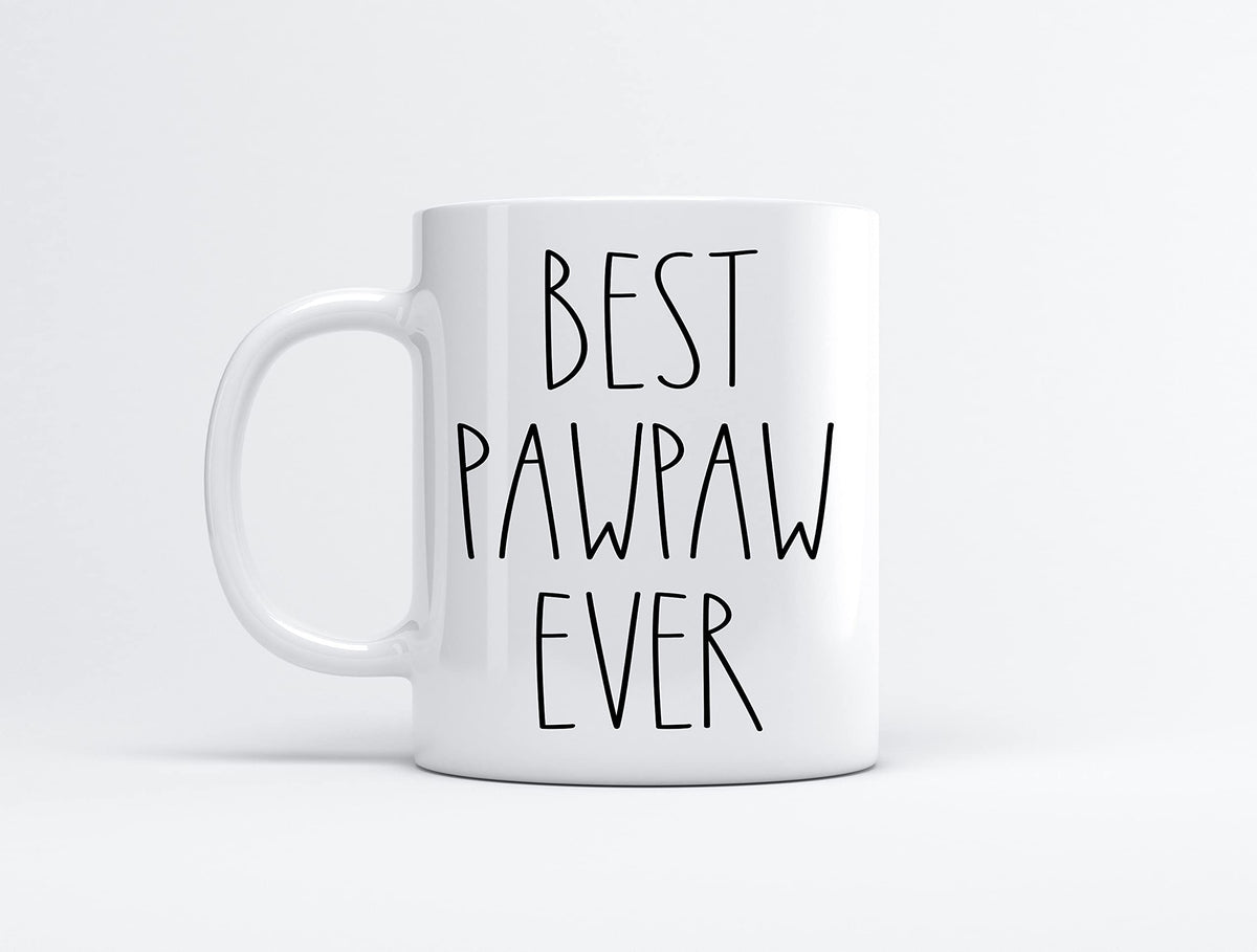 FundingCharlee Best Pawpaw Ever taza frente, ideal para regalo diario de café