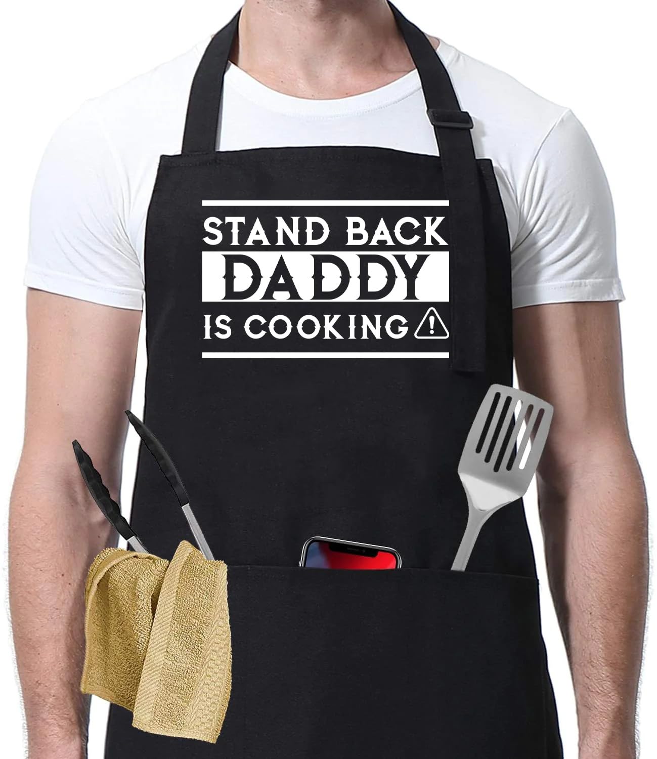 Delantal FundingCharlee para cocina y barbacoa, protege la ropa.