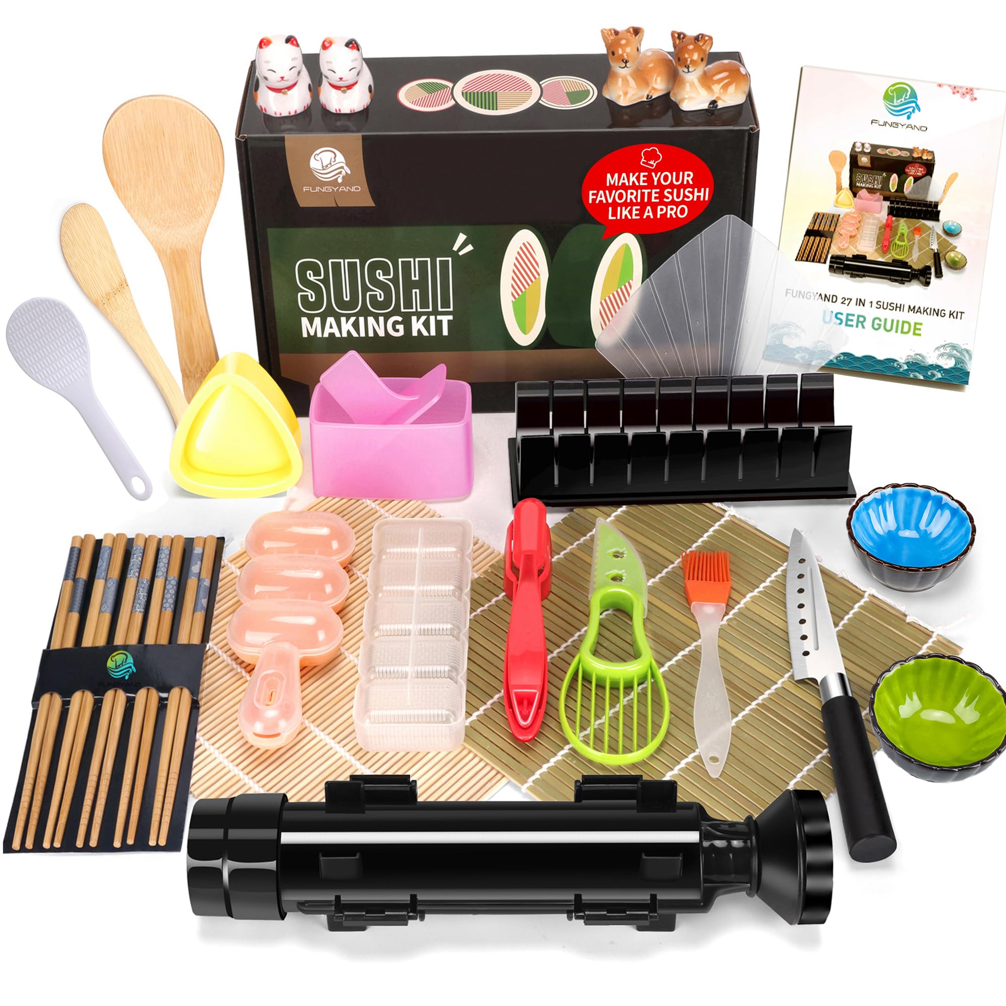 FUNGYAND bazooka de sushi para enrollar rápido en casa, útil para cenas familiares