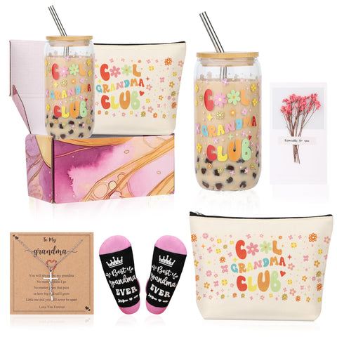 Vaso FUNICGIF para abuela con mensaje afectuoso, ideal para beber agua diario