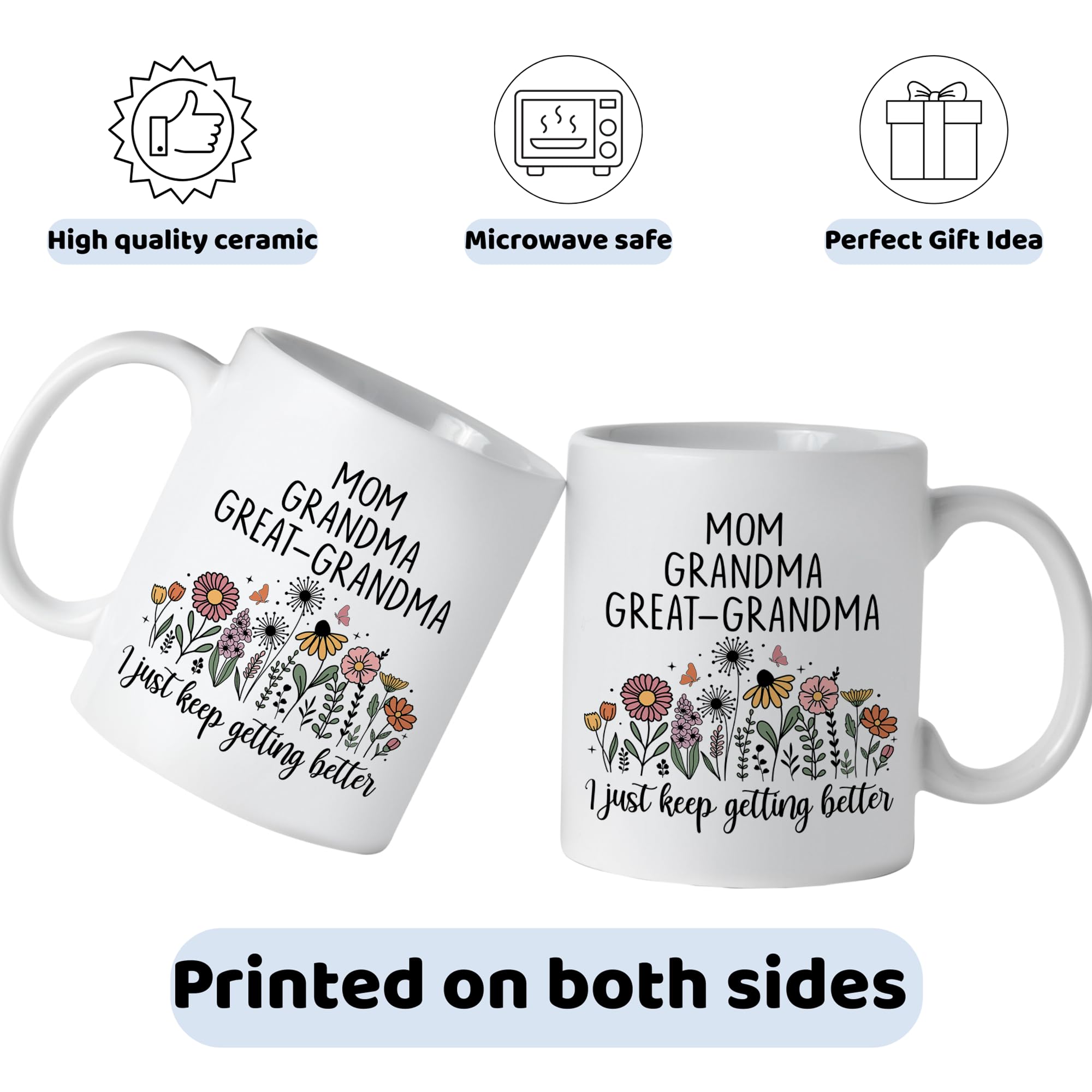 Taza FUNITZ de uso diario en cerámica de 11oz