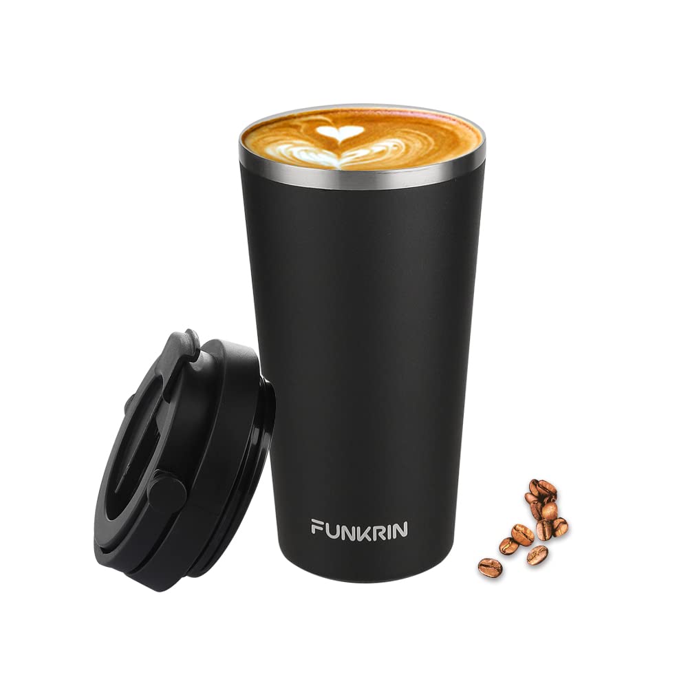 Funkrin taza café con recubrimiento cerámico interior que mantiene sabor puro.