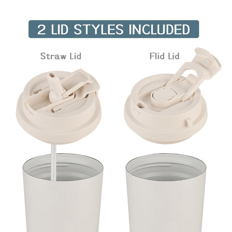 Funkrin taza doble pared aislada mantiene bebidas calientes o frías por horas.