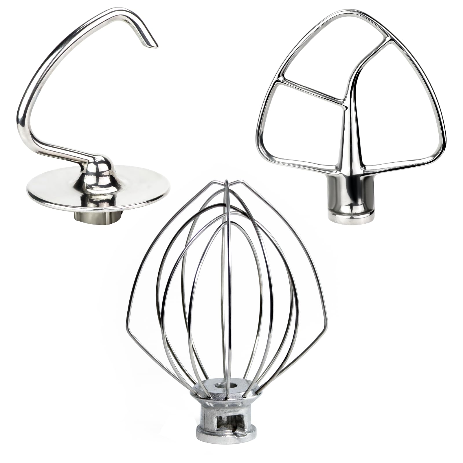 Funmit batidor de alambre K45WW en acero inoxidable para aire batido.