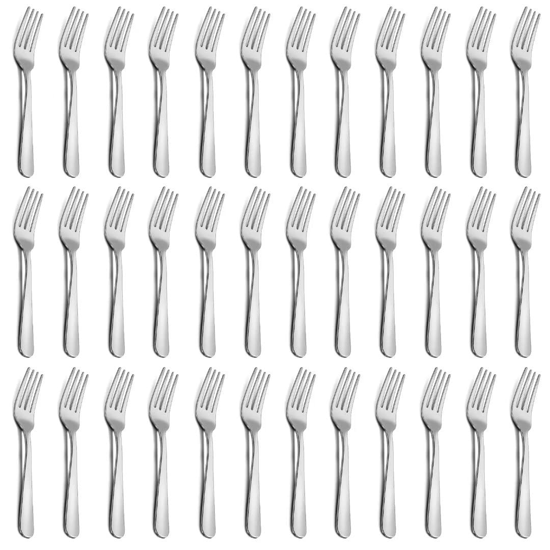 Funnydin 36 tenedores, set de 7,1 pulgadas, ideal para comidas familiares y eventos.