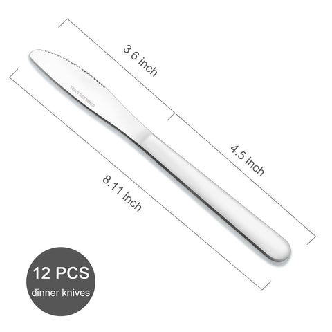 Funnydin cuchillo de cena 8-1 pulgadas con diseño ergonómico