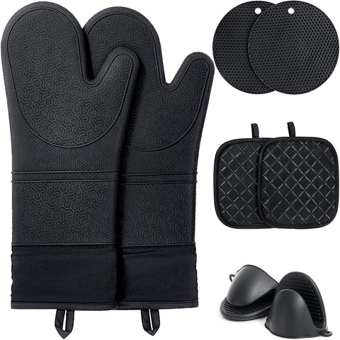 Guantes de horno Funnydin 14-5 pulgadas: protección amplia para manos y antebrazos.