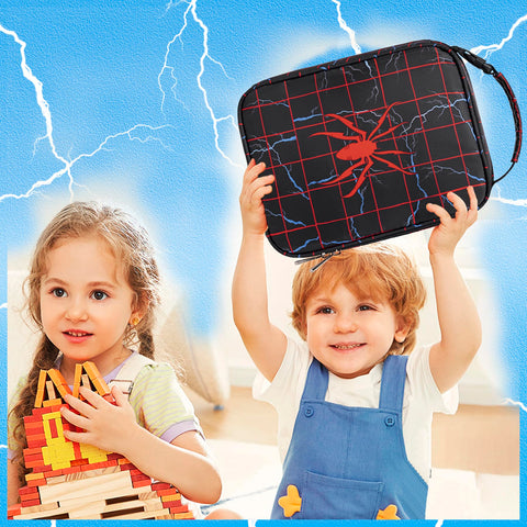 FunnyGifts bolsa almuerzo con cremallera doble, abertura suave y duradera.