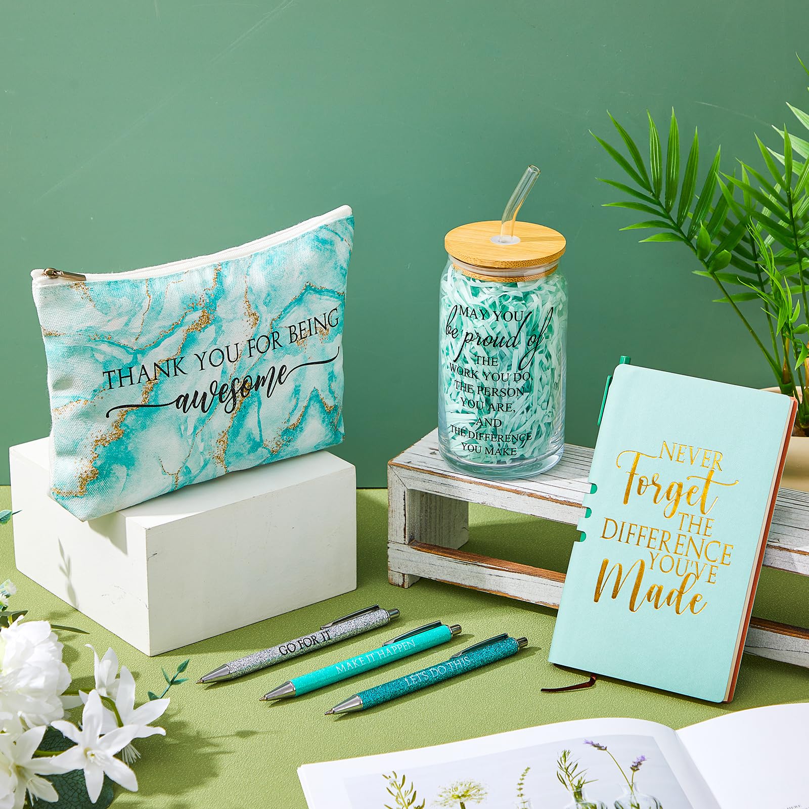 Bolsa de maquillaje de lona Funnymoom, resistente y lavable.