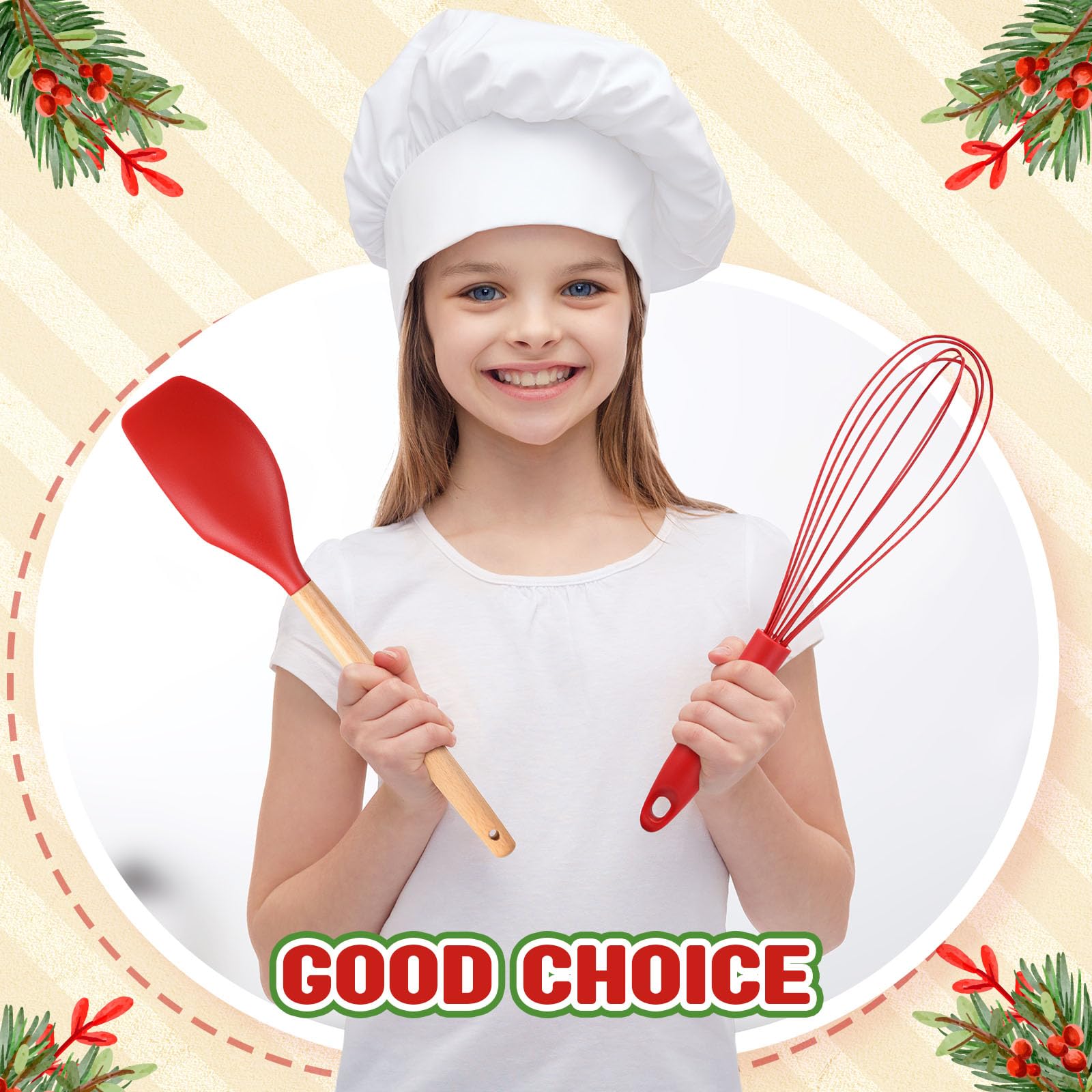 Conjunto navideno rojo Funnymoom para regalo de cocina