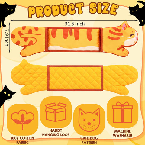 Guante de cocina Funnymoom gato naranja seguro al manipular bandejas