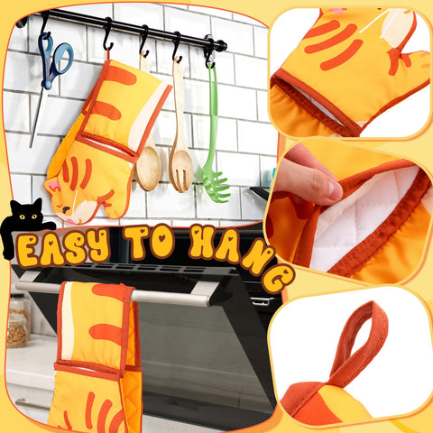 Diseño adorable Funnymoom gato naranja para hornear con estilo