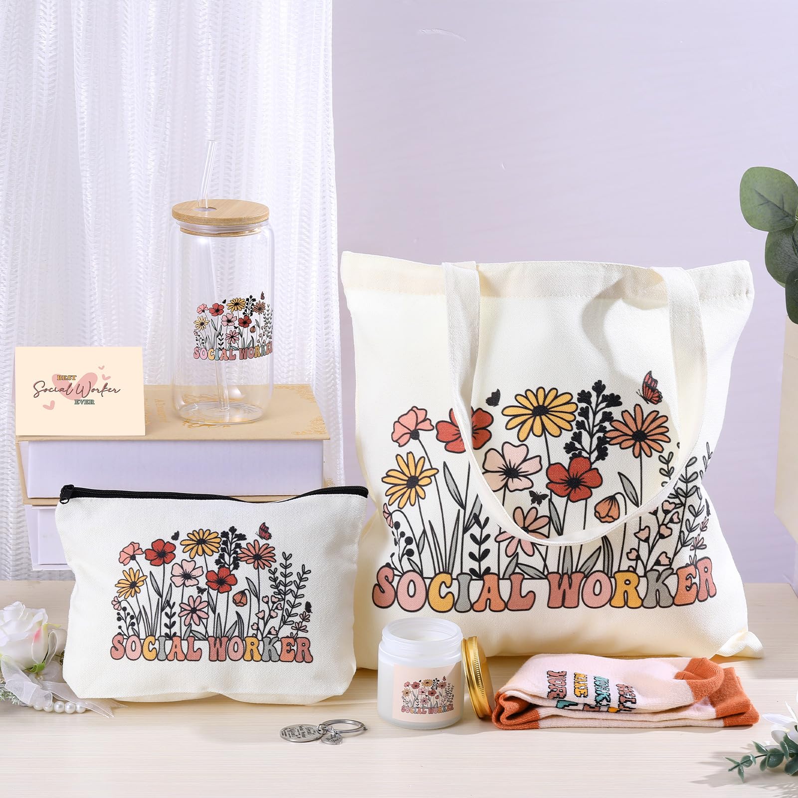 Llavero de Funnymoom con diseño floral, práctico para llaves y accesorios.