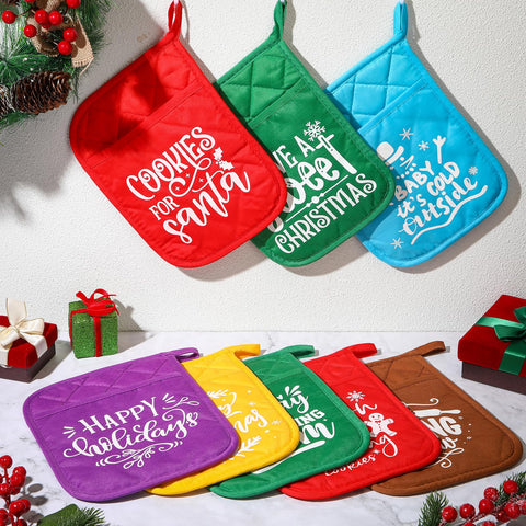 Manoplas tamaño grande 23x18 cm de Funnymoom para agarrar sartenes con comodidad.