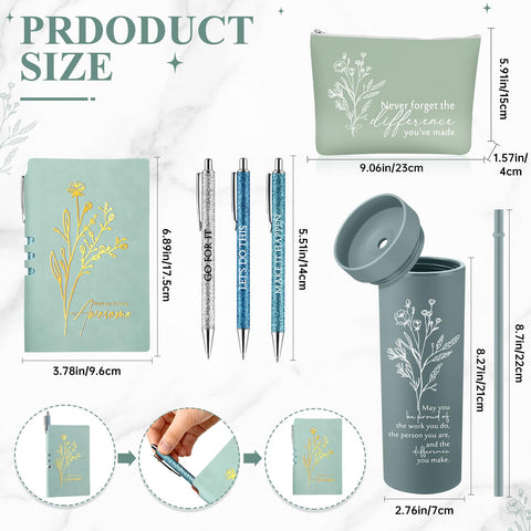 Neceser maquillaje Funnymoom de lona verde, práctico para llevar accesorios.
