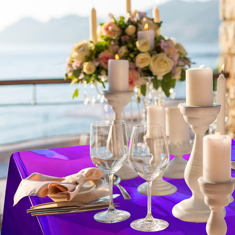 FunnyPars decoración púrpura para cumpleaños o bodas con efecto luminoso
