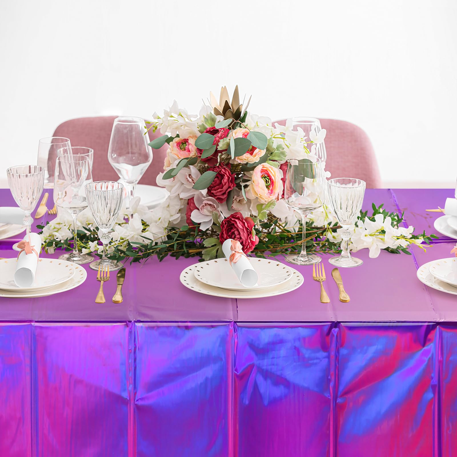 FunnyPars mantel púrpura para ambientaciones y eventos