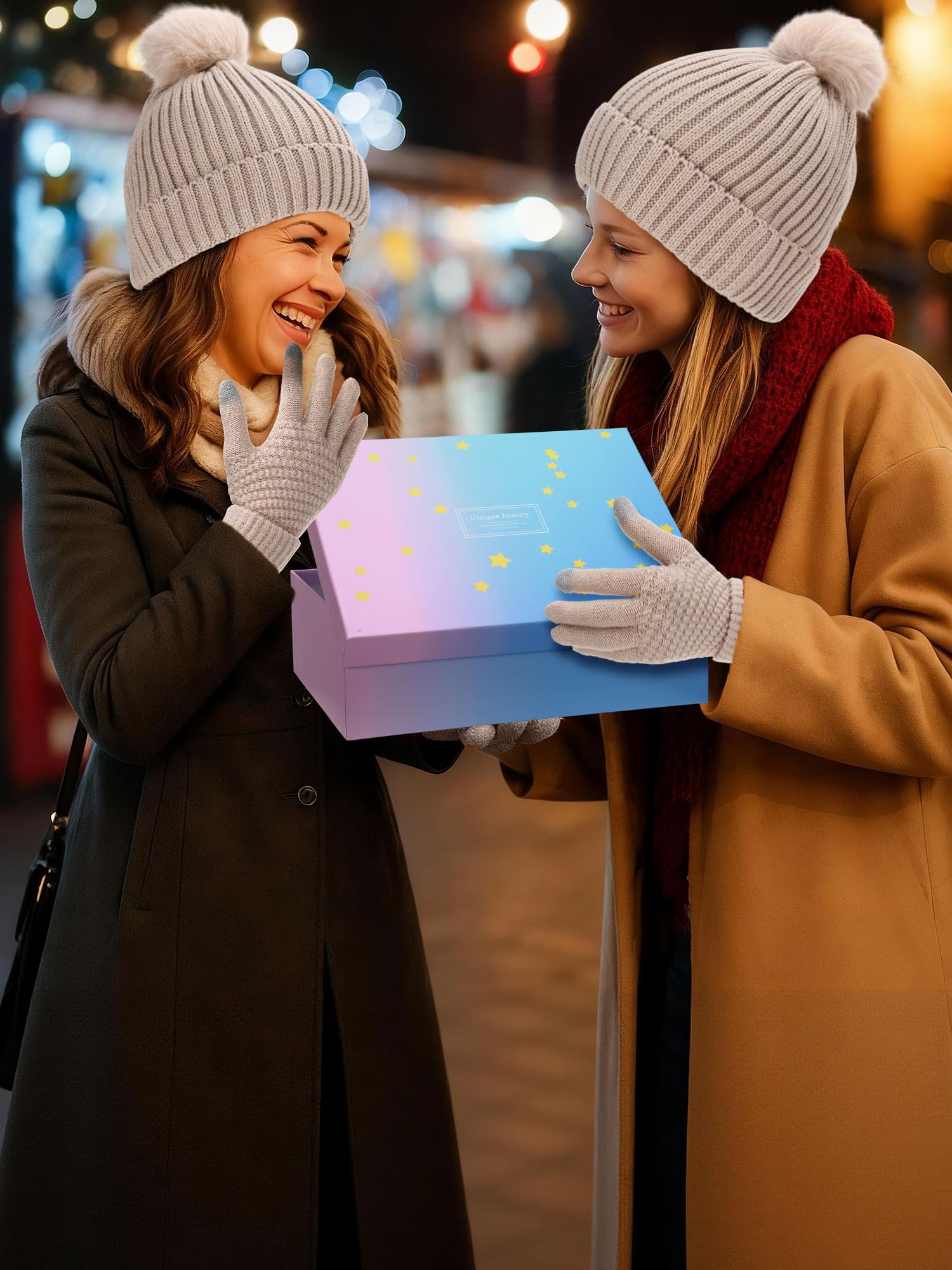 Funnysoft gorro y guantes para mantener manos y cabeza cálidas en exterior