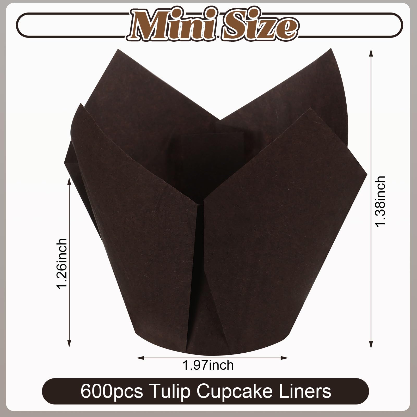 Funtery forro tulip mini beige, versátil para fiestas y meriendas.