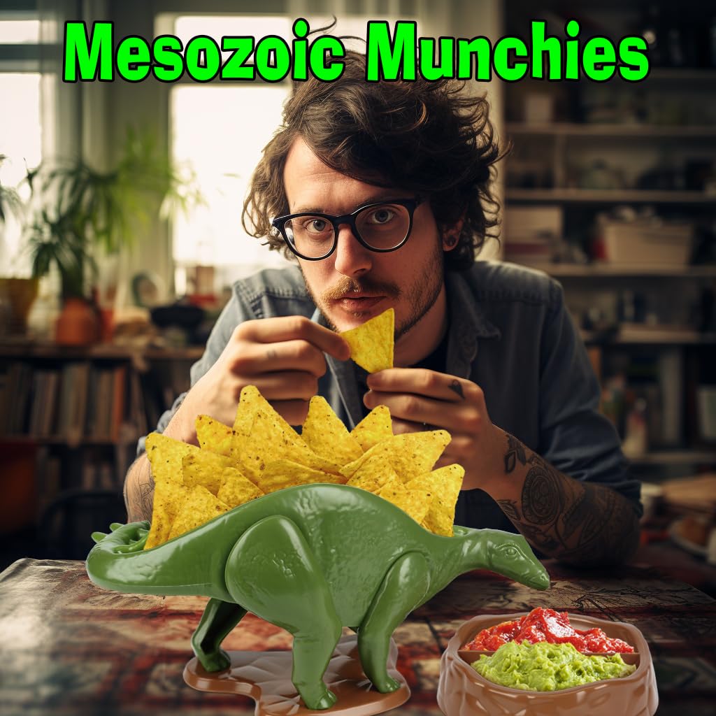 Funwares Nachosaurus útil como organizador de oficina o regalo.