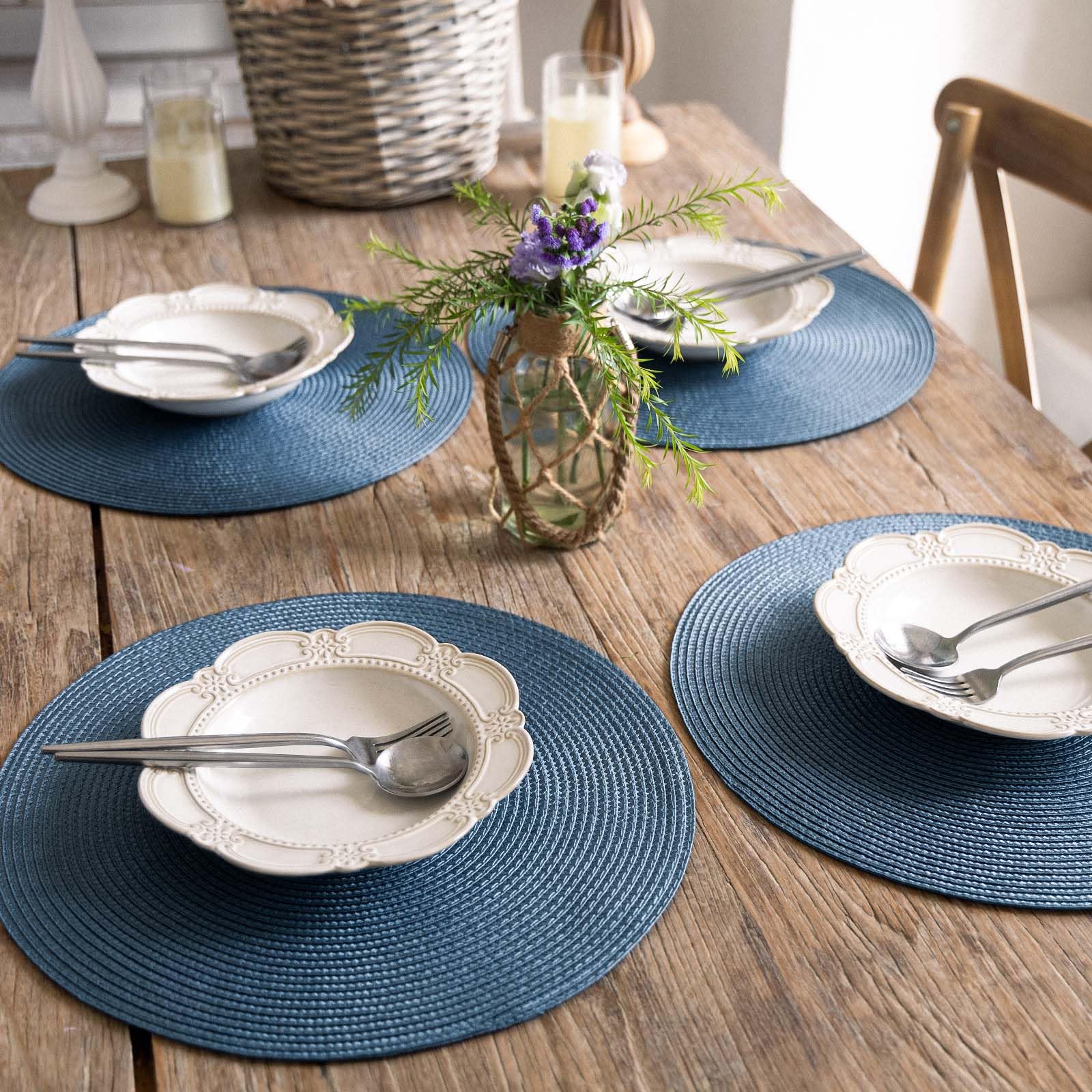 FunWheat mantel azul para exterior, ideal para cenas al aire libre