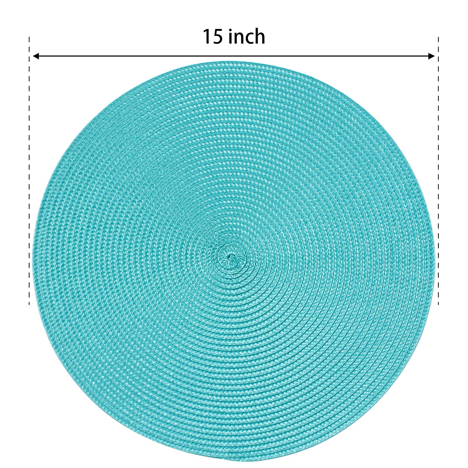 FunWheat placemats de 15 pulgadas acomodan platos grandes con estilo