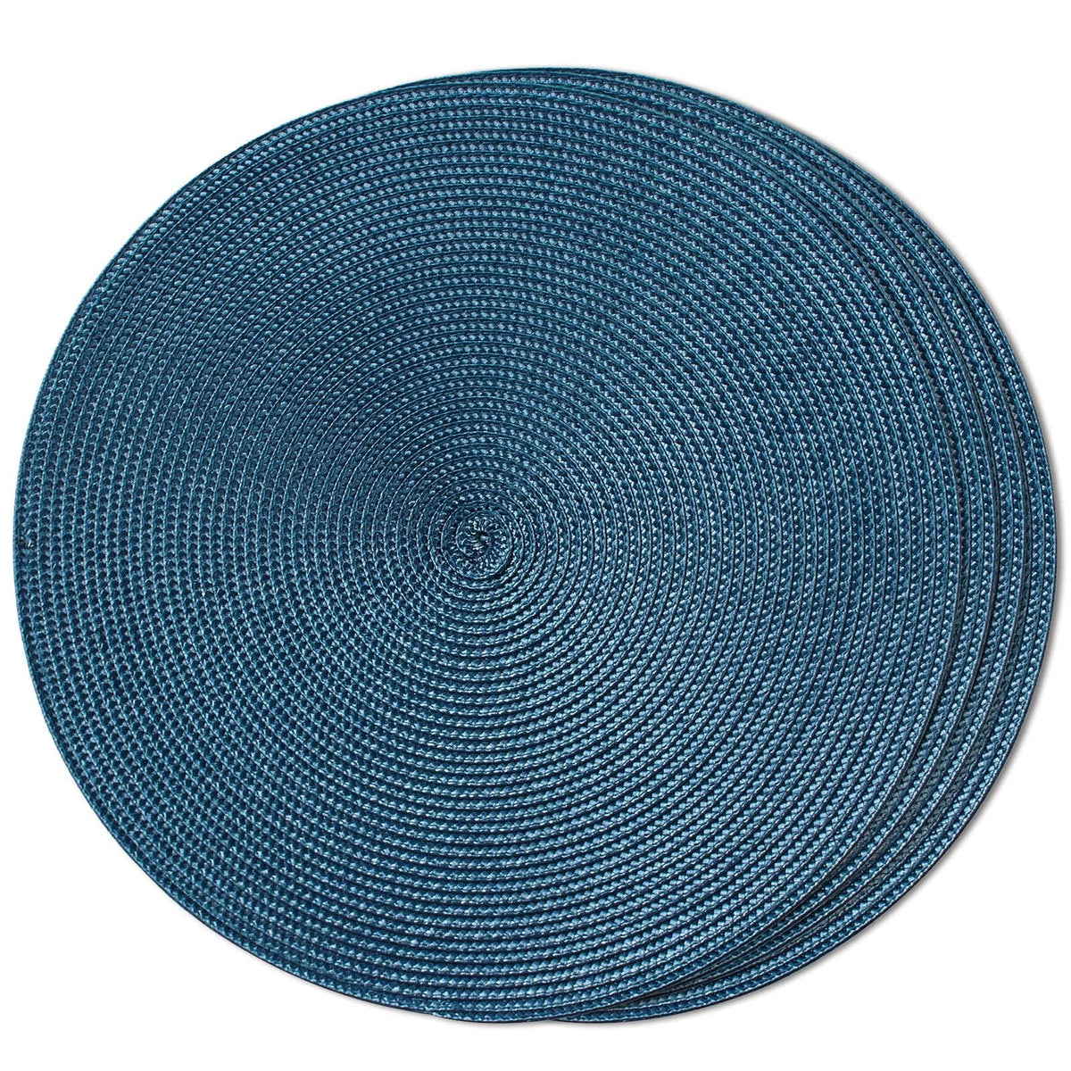 FunWheat manteles redondos azul desempaquetado, protegen la mesa con estilo