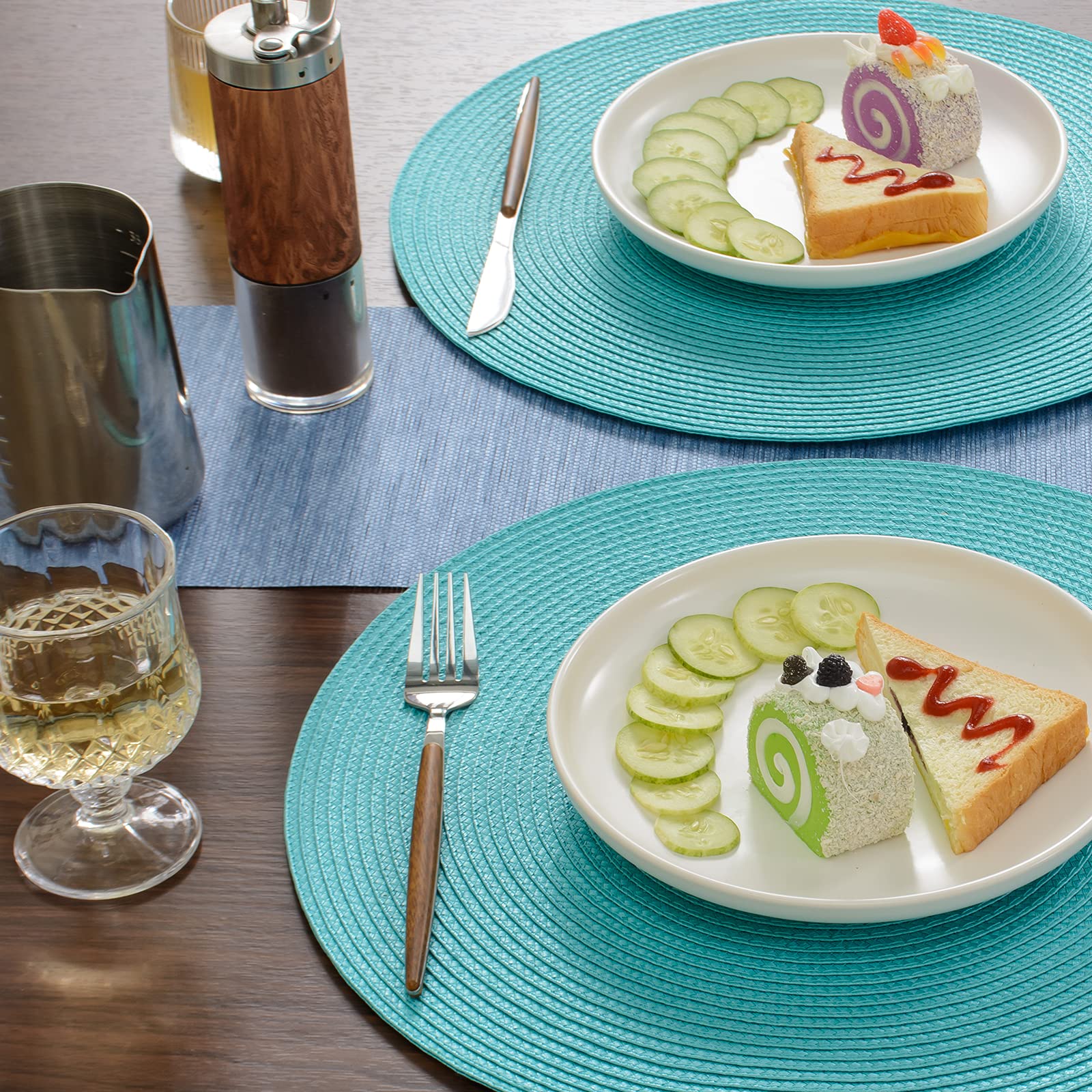 Conjunto de 6 piezas FunWheat para comidas familiares y reuniones