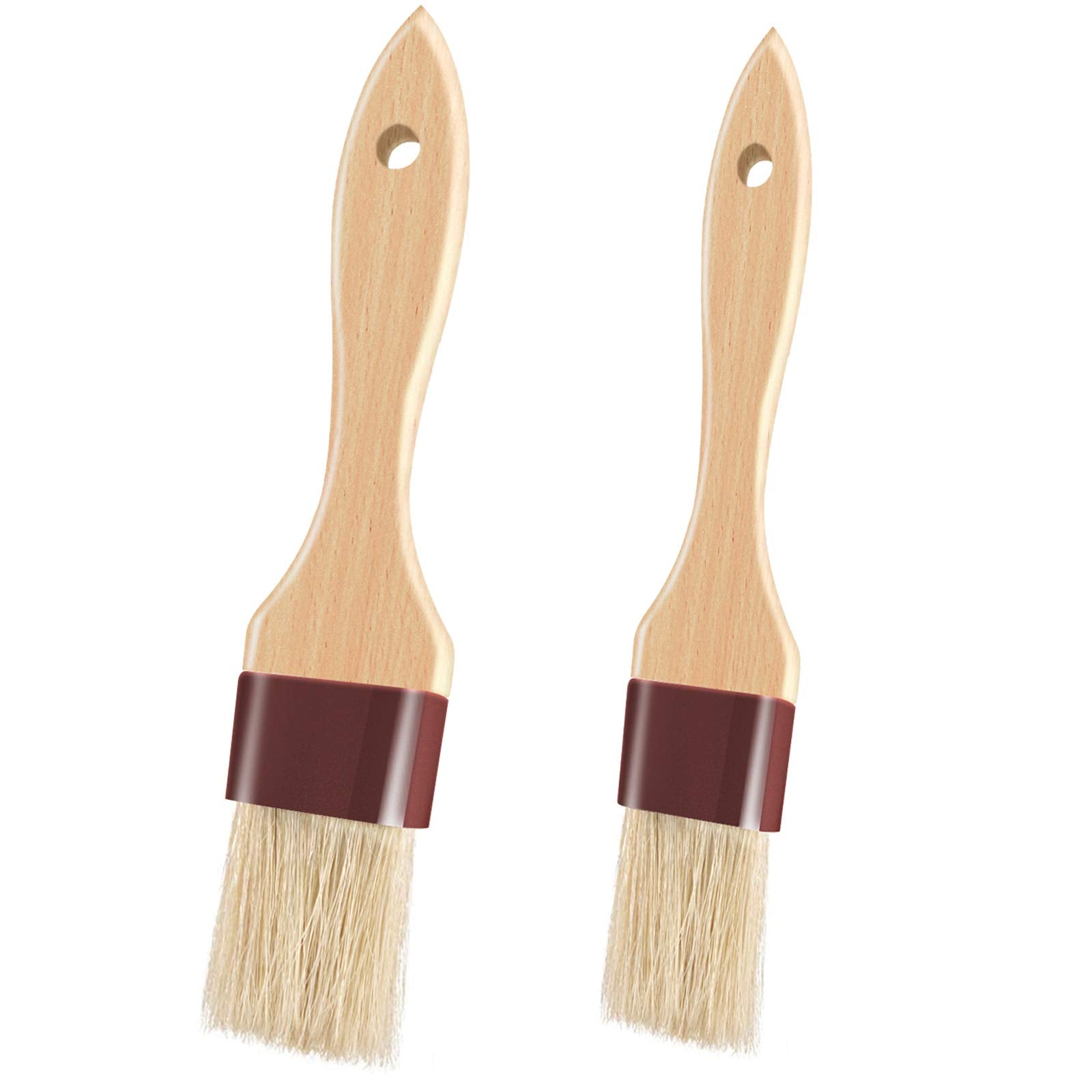 FurRain cepillo para hornear con cerdas de jabalí, ideal para untar aceite
