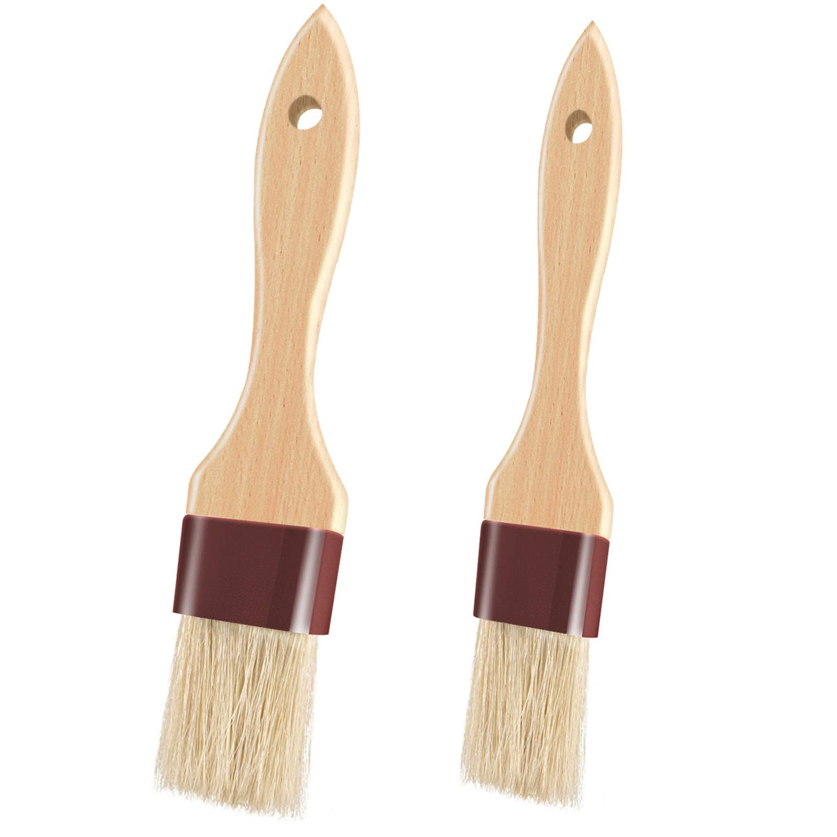 FurRain cepillo para hornear con cerdas de jabalí, ideal para untar aceite