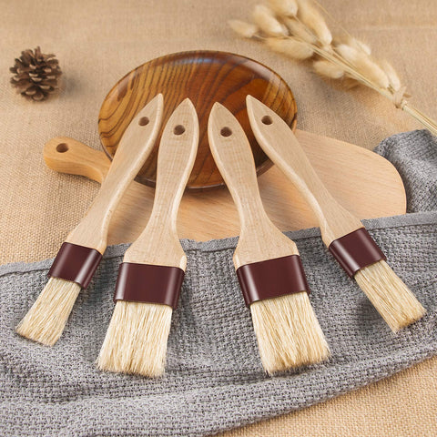 Set FurRain de 4 cepillos para barbacoa y horneado, versatilidad total